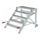 MUNK Aluminium-Arbeitspodest fahrbar Stufenbreite 1000 mm 5 Stufen-1
