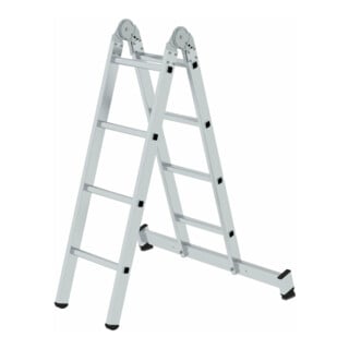 MUNK Aluminium-Klappleiter zweiteilig mit nivello ® -Traverse