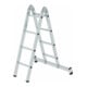 MUNK Aluminium-Klappleiter zweiteilig mit nivello ® -Traverse-1