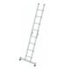MUNK Günzburger Steigtechnik Aluminium-Klappleiter 2-teilig nivello®-Traverse 2 x 4 Sprossen