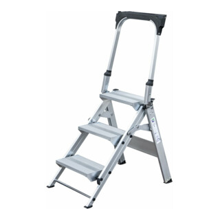 MUNK Aluminium-Klapptreppe mit klappbarem Bügel