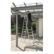 MUNK Aluminium-Mehrzweckleiter zweiteilig mit nivello ® -Traverse-5