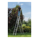 MUNK Aluminium-Mehrzweckleiter 3-teilig nivello®-Traverse 3 x 11 Sprossen-5