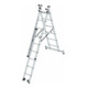 MUNK Aluminium-Mehrzweckleiter dreiteilig mit nivello ® -Traverse-2