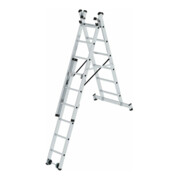 MUNK Aluminium-Mehrzweckleiter dreiteilig mit nivello ® -Traverse-5