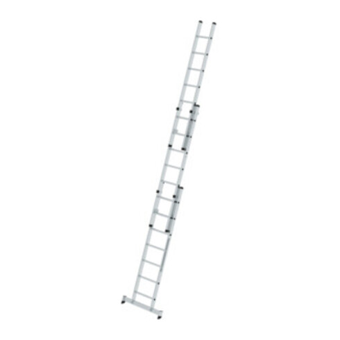 MUNK Aluminium-Mehrzweckleiter dreiteilig mit nivello ® -Traverse