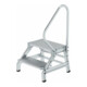 MUNK Aluminium-Montagetritt starr mit Handlauf-1