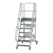 MUNK Günzburger Steigtechnik Aluminium-Plattformtreppe fahrbar 60° 7 Stufen