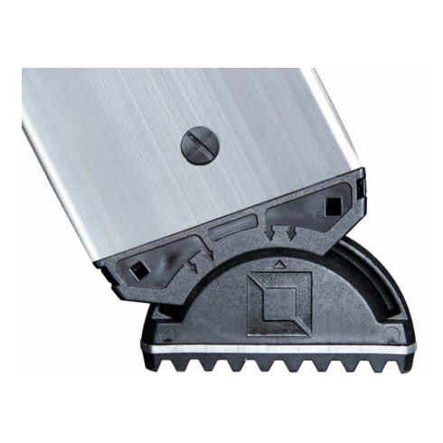 MUNK Aluminium-Podestleiter fahrbar klappbar schmaler Quertraverse 8 Stufen