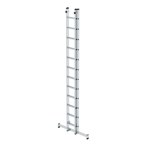 MUNK Günzburger Steigtechnik Aluminium-Schiebeleiter 2-teilig nivello®-Traverse 2 x 12 Sprossen