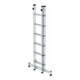 MUNK Günzburger Steigtechnik Aluminium-Schiebeleiter 2-teilig nivello®-Traverse 2 x 6 Sprossen-4