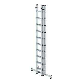 MUNK Aluminium-Schiebeleiter dreiteilig mit nivello ® -Traverse