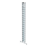 MUNK Günzburger Steigtechnik Aluminium-Seilzugleiter 3-teilig nivello®-Traverse 3 x 18 Sprossen-2