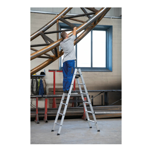 MUNK Aluminium-Sprossen-Stehleiter