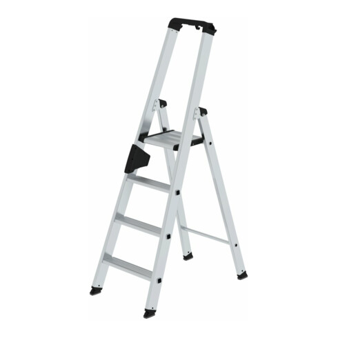 MUNK Aluminium-Stehleiter einseitig begehbar 1 x 4 Stufen