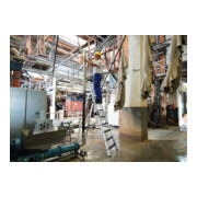 MUNK Aluminium-Stufenstehleiter einseitig begehbar mit clip-step R13-5