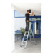 MUNK Aluminium-Stehleiter einseitig begehbar Rollen 1 x 14 Stufen-2