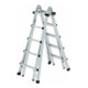 MUNK Aluminium-Teleskopleiter 4-teilig 4 x 5 Sprossen-1