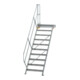 MUNK Aluminium-Treppe Plattform 45° 10 Stufen-1