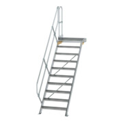 MUNK Aluminium-Treppe Plattform 45° 10 Stufen