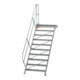 MUNK Aluminium-Treppe Plattform 45° 10 Stufen-1
