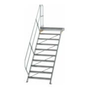 MUNK Aluminium-Treppe Plattform 45° 10 Stufen