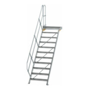 MUNK Aluminium-Treppe Plattform 45° 11 Stufen