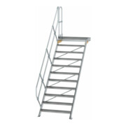 MUNK Aluminium-Treppe Plattform 45° 11 Stufen