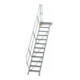 MUNK Aluminium-Treppe Plattform 45° 12 Stufen-1
