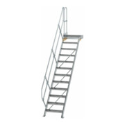 MUNK Aluminium-Treppe Plattform 45° 12 Stufen