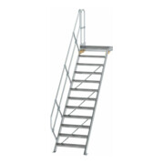MUNK Aluminium-Treppe Plattform 45° 12 Stufen