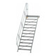 MUNK Aluminium-Treppe Plattform 45° 12 Stufen-1