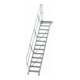 MUNK Aluminium-Treppe Plattform 45° 13 Stufen-1