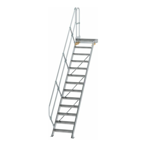 MUNK Aluminium-Treppe Plattform 45° 13 Stufen