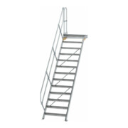 MUNK Aluminium-Treppe Plattform 45° 13 Stufen