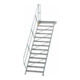 MUNK Aluminium-Treppe Plattform 45° 13 Stufen-1