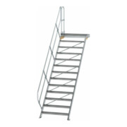 MUNK Aluminium-Treppe Plattform 45° 13 Stufen