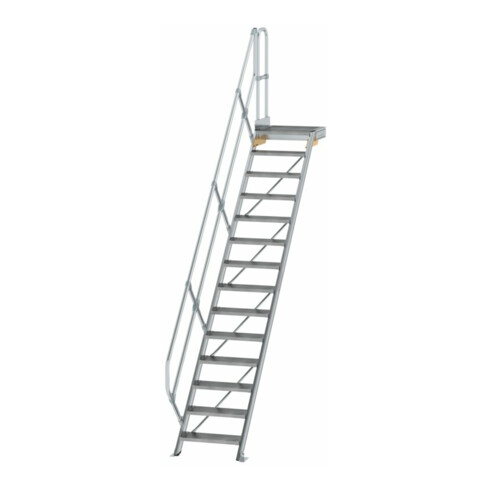 MUNK Aluminium-Treppe Plattform 45° 14 Stufen