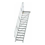 MUNK Aluminium-Treppe Plattform 45° 14 Stufen