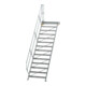 MUNK Aluminium-Treppe Plattform 45° 14 Stufen-1