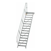 MUNK Aluminium-Treppe Plattform 45° 15 Stufen