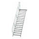 MUNK Aluminium-Treppe Plattform 45° 15 Stufen-1