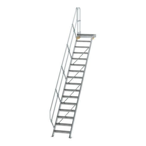 MUNK Aluminium-Treppe Plattform 45° 16 Stufen