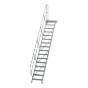 MUNK Aluminium-Treppe Plattform 45° 16 Stufen