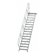 MUNK Aluminium-Treppe Plattform 45° 16 Stufen