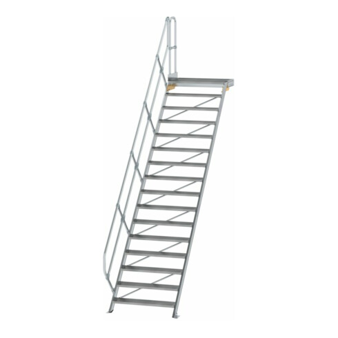 MUNK Aluminium-Treppe Plattform 45° 16 Stufen