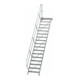 MUNK Aluminium-Treppe Plattform 45° 17 Stufen-1