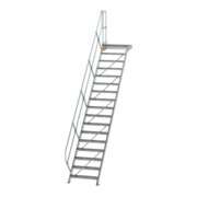 MUNK Aluminium-Treppe Plattform 45° 17 Stufen