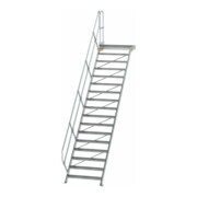 MUNK Aluminium-Treppe Plattform 45° 17 Stufen
