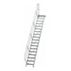 MUNK Aluminium-Treppe Plattform 45° 18 Stufen-1